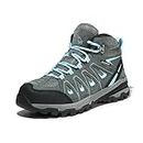 NORTIV 8 Women's Waterproof Hiking Boots Outdoor Trekking Camping Trail Hiking Boots,Size 9,Black Blue,SNHB211W