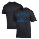 Men's Champion Black Duke Blue Devils Icon Logo Baseball T-Shirt