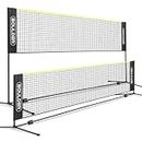 Boulder Sports Badminton Net Set - Portable Pickleball, Tennis, and Volleyball Net with Poles - Outdoor Badminton Garden Games Set for Kids & Adults