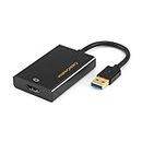 CableCreation USB 3.0 to HDMI Adapter with DisplayLink, USB External Display Graphics Adapter Compatible with Windows 11, 10 and Mac, Black