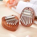 8 Tone Mini Thumb Piano Wooden Portable Musical Instrument Gift For Adult Kids