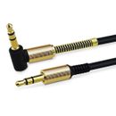 3.5mm AUX Cable Car Audio Stereo Headphone Jack Cord Right Angle Male to M