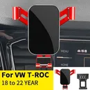 For Car Cell Phone Holder Air Vent Mount GPS Gravity Navigation Accessories for Volkswagen T-ROC