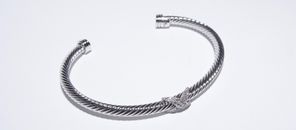 David Yurman 5mm Cable Bracelet Pave Size Medium