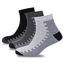 SJeware Ankle Socks for Men & Women Ultrasoft Made With Durable, Breathable Fabric, Ideal for Casual Wear, Running, Sports - Pack of 3, Free Size