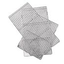 MKLHAVB Grill Barbecue Stainless Steel Mat Net Grid Shape Rectangle Grill Grilling Mesh Net Outdoor Cooking Accessories Barbecue Tools Grille pour Barbecue Camping (Color : L)