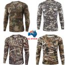 Camouflage Hunting Fishing Camping Hiking Performance T-shirt Long Sleeve S-4XL
