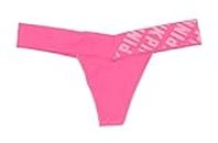 Victoria's Secret Pink Ultra Soft Stretch Soft Thong Panty, Hot Pink, M