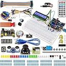 Miuzei UNO R3 Starter Kit for Arduino Projects Including Breadboard Holder, LCD 1602, Servo, Sensors and Detailed Tutorials MA04 Basic Starter kit