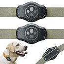 HonShoop Airtag - Custodia protettiva per collare per cani Apple AirTag impermeabile, anti-smarrimento, per gatti, cani, collari accessori, zaino, bagaglio (confezione da 2)
