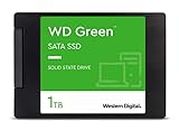 WD Green SATA SSD interne SSD 1 TB (2,5 Zoll Modul für den Einsatz in Laptops und Desktop PCs, SLC-Caching-Technologie, Stoßfest, WD F.I.T. Lab™-zertifiziert) grün