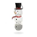 BACKYARD EXPRESSIONS PATIO · HOME · GARDEN Backyard Expressions | Whimsical Snowman Bird Feeders for Outside Featuring Solar Light | Bonus Ebook and Bird Attraction Audio Included, White (904815)