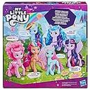 My Little Pony Dolls Rainbow Celebration, 6 Pony Figure Set, 5.5-Inch Dolls, My Little Pony Toys for 3 Year Old Girls and Boys, Unicorn Toys (Amazon Exclusive)