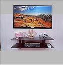 Wall Decor Tv Cabinet/Engineering Wood Tv Entertainment Unit/Wall Hanging Tv Setp Box Stand/Tv Cabinet (Wenge)
