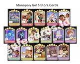 Pegatinas para tarjetas Monopoly Go 5 estrellas ¡Todas las variantes ¡Elige tus tarjetas!