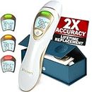 iProvèn Pro Series | Non-Touch Forehead Thermometer with Ear Function | Superior Accuracy for Adults, Kids, Babies | Premium Digital Thermometer for Adults and All Ages | Quiet Fever Alarms