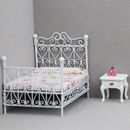 1:12 Dollhouse Mini Double Bed Home Bedroom Furniture Toy Gift Living Room ModDC