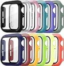 Pocoukate 12 Pack Apple Watch Case 42mm with Tempered Glass Screen Protector Hard PC Compatible with Apple Watch Series 3/2/1 42mm, iWatch Accessories Full Scratch-Resistant Protective Cover