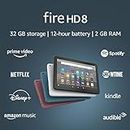 Certified Refurbished Fire HD 8 tablet, 8" HD display, 32 GB, (2020 release), designed for portable entertainment, Twilight Blue