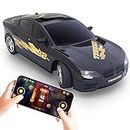 Mirana Tracer C-Type USB Rechargeable App Controlled Racing RC Car| High Speed Remote Control Car Toy | Immersive AR Gameplay | Gift for Boys and Kids Girls (Charcoal Black)