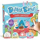 Ditty Bird Libri sonori: Il Nostro interattivo Libro Happy Birthday per Bambini in Inglese. Giocattolo educativo per Bambino e Ragazza di 1 Anno e Regali di Compleanno.
