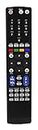 RM-Series Replacement Remote Control for JVC LT-55VA6955 LED-Fernseher 55 Zoll, 4K Ultra HD, Google TV, Smart-TV, Android TV