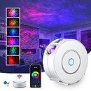 SUPPOU LED WiFi Galaxy Projector, Smart Night Light Kids Adults 3D Star Projector Light with RGB Adjustment/Voice Control/WiFi/Timer Compatible Alexa Google Assistant for Room Decor