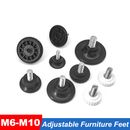M6 - M10 Adjustable Furniture Feet Screws Leveling Foot With Without Insert Nuts
