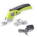 Cordless Electric Scissors for Crafts, Sewing, Cardboard. Loboo Idea Zip Snip Electric Scissors with 2 Cutting Blades. Electric Fabric Scissors Box Cutter for Fabric Cutting. Cordless Shears