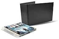 3L Pack de Rangement Blu-Ray Classeur - Pochette Transparente Perforées à Rabat 50 pcs - Classeur Noir 2 pcs - 10265