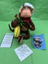 Annalee 2007 Bananas Over Christmas Monkey NWT 7”