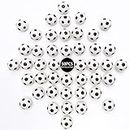 Pllieay 50 Pieces Mini Soccer Balls, Soccer Party Favors, Soccer Bouncy Balls Bulk with Bucket, Sports Balls for Sports Party Favors, Games Prizes, Gift Bag Fillers