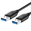 Rankie USB 3.0 Cable, Type A to Type A, 6 Feet, Black