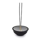 Kaizen Casa Grey Incense Holder Smudge Bowl, Stone Bowl| Ritual Bowl Display Bowl Kitchen Table Decor Gift (11.43cm x 11.43cm x 4.44cm)