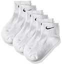 Nike Cushion Value One Quarter Sock - White/Black, M