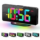 Digital Alarm Clock with Night Light for Bedroom, Large Display LED Bedside Alarm Clocks with Week, Dual Alarms, Auto Dimming, USB C Charger Port Electronic Clock for Kids Teens Elder Gifts