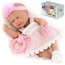 Bibi Doll - 10" Bathable Baby Doll Play Set with Dummy Doll's Accessories Girls Toy