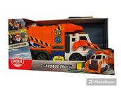 Dickie Toys Müllauto, Müllabfuhrwagen, Müllwagen, Spielzeugauto mit Sound