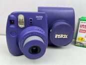 Fujifilm - Instax Mini 8 - Instant Camera - Purple - with Case - Good Condition