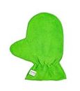 SOFTSPUN Microfiber Glove Mitt 1 Piece Set, 340 GSM (Green). Multipurpose Thick Lint & Streak-Free Microfibre Mitt for Car, Bike, Glasses, Cleaning, Polishing, Washing & Detailing.
