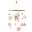 Promise Babe Baby Mobile Legno Uccello Baby Wind Chime Palline Feltro Legno Stelle Baby Boy Girl Mobile Baby Cot Changing Table Legno Animale Mobile Letto Campana Ciondolo Uccello Campana Letto Mobile