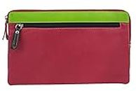 Tasca per soldi Money Bag formato orizzontale LEAS, Vera Pelle, multicolore - Special-Edition