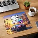 GTA 6 Poster Mouse pad for Laptop Gaming Desk Accessories for Office - Printed Ironman Mousepad for Computer Table- 22cm x 18 cm x 3mm - Avenger Marvel Superheroes