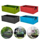 1pc Felt Grow Pots Rectangle Growing Pots Fabric Planting Bags Flower Planter Bags Outdoor Garden Vegetable Planting Container