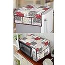 E-Retailer® Exclusive 3-Layered PVC Combo Set of Appliances Cover (1 Pc. of Fridge Top Cover, 1 Pc. of Microwave Oven Top Cover) (Color-Multi, Design-Floral, Set Contains-2-Pcs.)