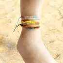 Bohemian Seed Bead Strand Charme Ankle Armband Mode Regenbogen Einstellbare Fußkettchen Fuß Schmuck