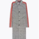 Adidas Jackets & Coats | Adidas Consortium 424 Striped Prince Of Wales Checked Woven Trench Coat | Color: Gray/Red | Size: M