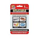 Flex Seal Patch & Repair Kit for Air Mattresses, Rafts, Pool Toys - 2 Clear Patches, Smooth PVC