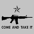Come and Take It Vinyl Decal Sticker | Cars Trucks Vans SUVs Windows Walls Cups Laptops | Black | 7 Inch | KCD2433B