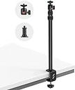 SmallRig Selection Camera Desk Mount Table Stand with 1/4" Ball Head, 13"-35.4" Adjustable Light Stand, Tabletop C Clamp for DSLR Camera, Ring Light, Live Streaming, Photo Video Shooting - 3488